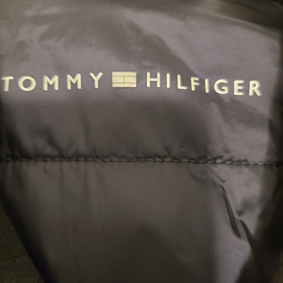 Tommy Hilfiger Men's Black Peacoat With Scarf Mens Size Medium - Picture 7 of 10